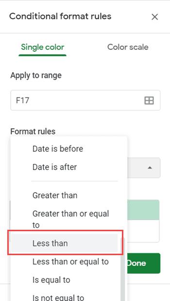 Hướng dẫn cách hiển thị các số âm bằng màu đỏ trong Google Sheets